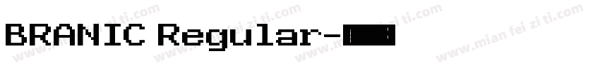BRANIC Regular字体转换